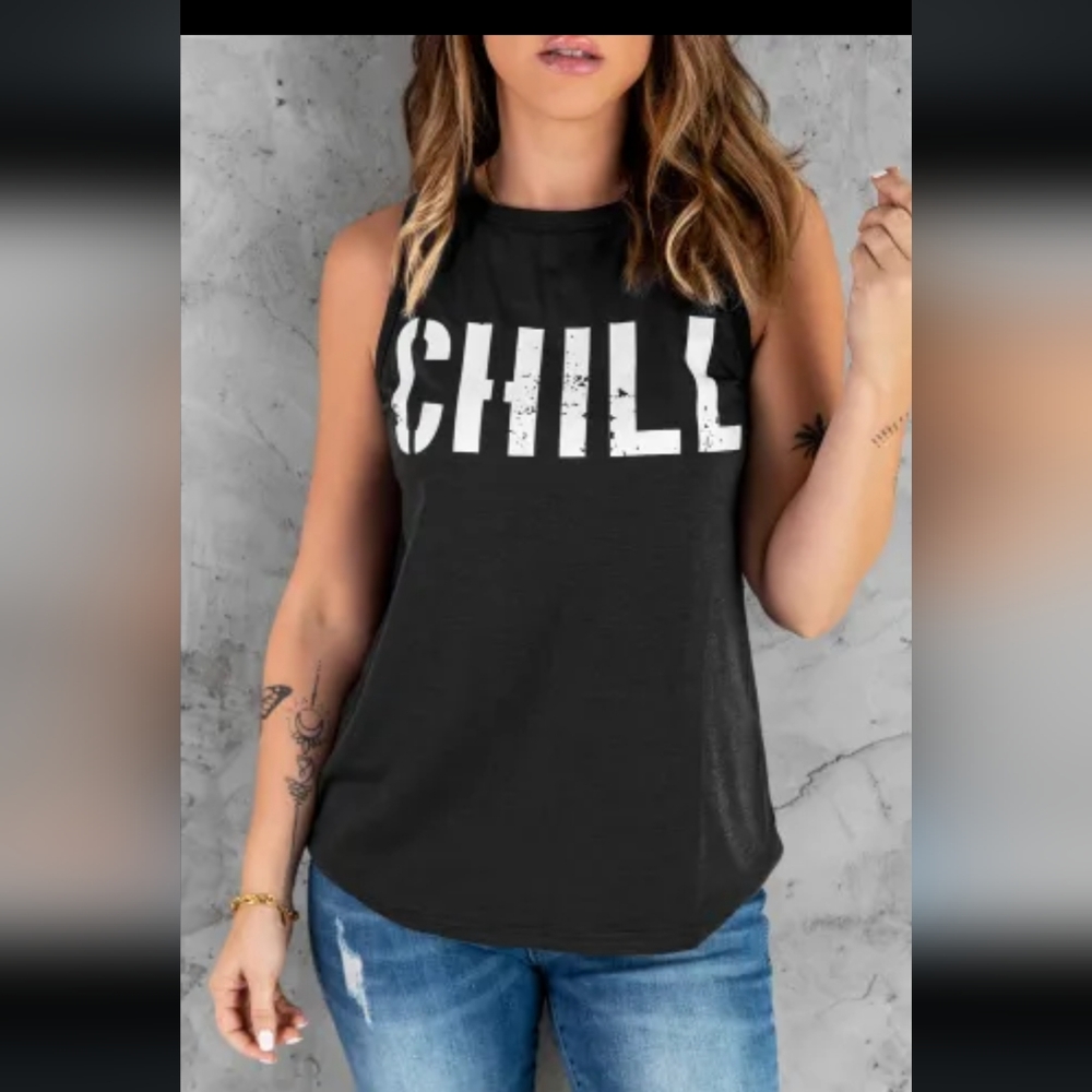 ♥️New black Chill tank